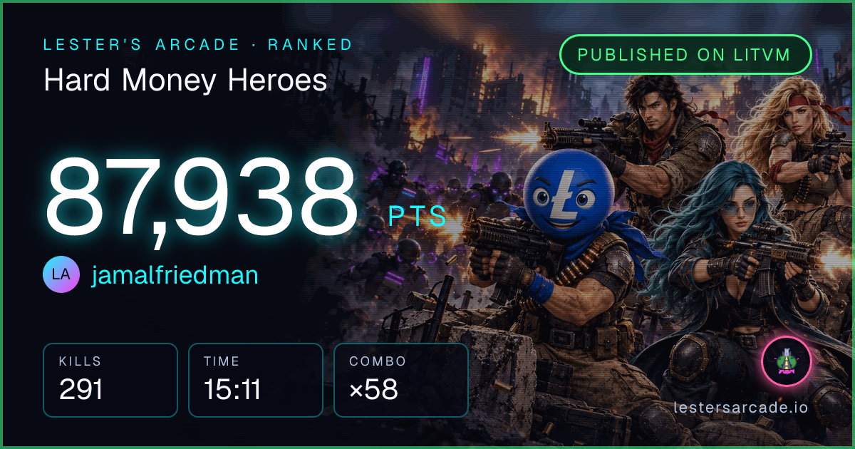 Hard Money Heroes score card: 87,938 points by jamalfriedman