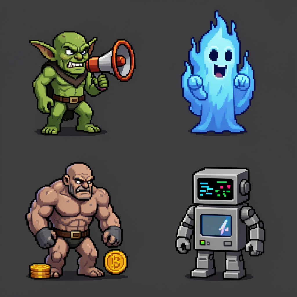 First enemy wave sprite-sheet draft
